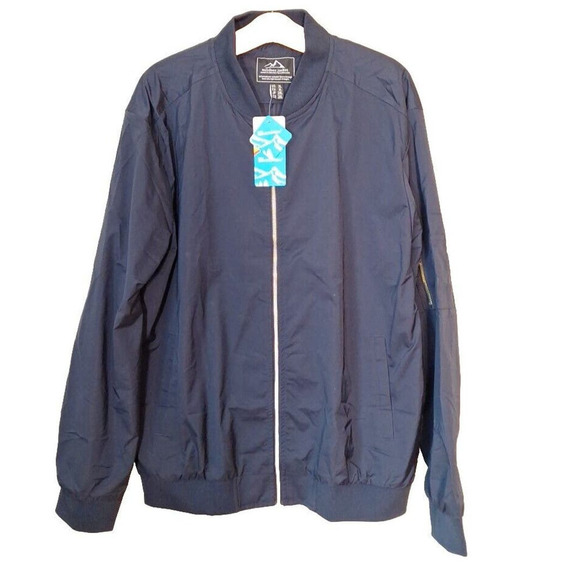 MagcoMsen Navy Blue Outdoor Jacket Lightweight Utility Bomber Jacket Men Size XL - Picture 1 of 10